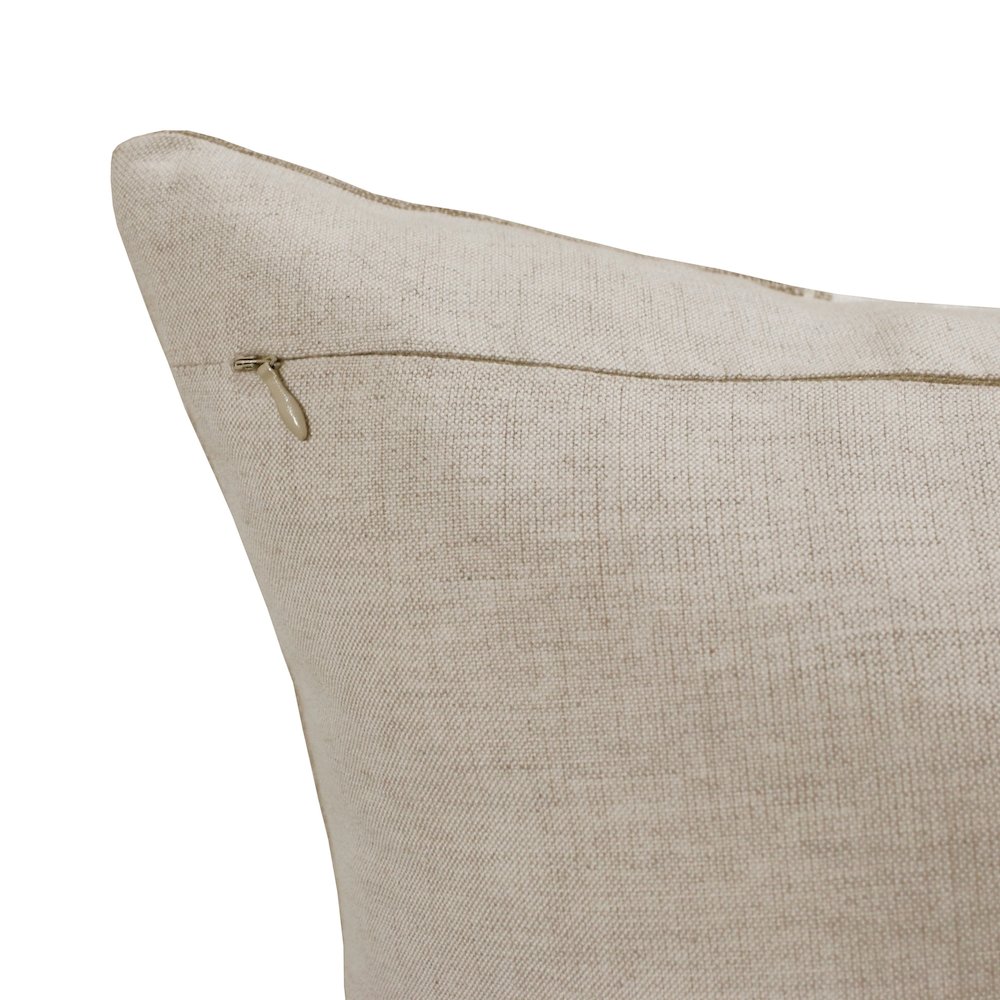 Estate Linen Poly Filled Pillow in Gray/Tan, 20" x 20". Picture 3