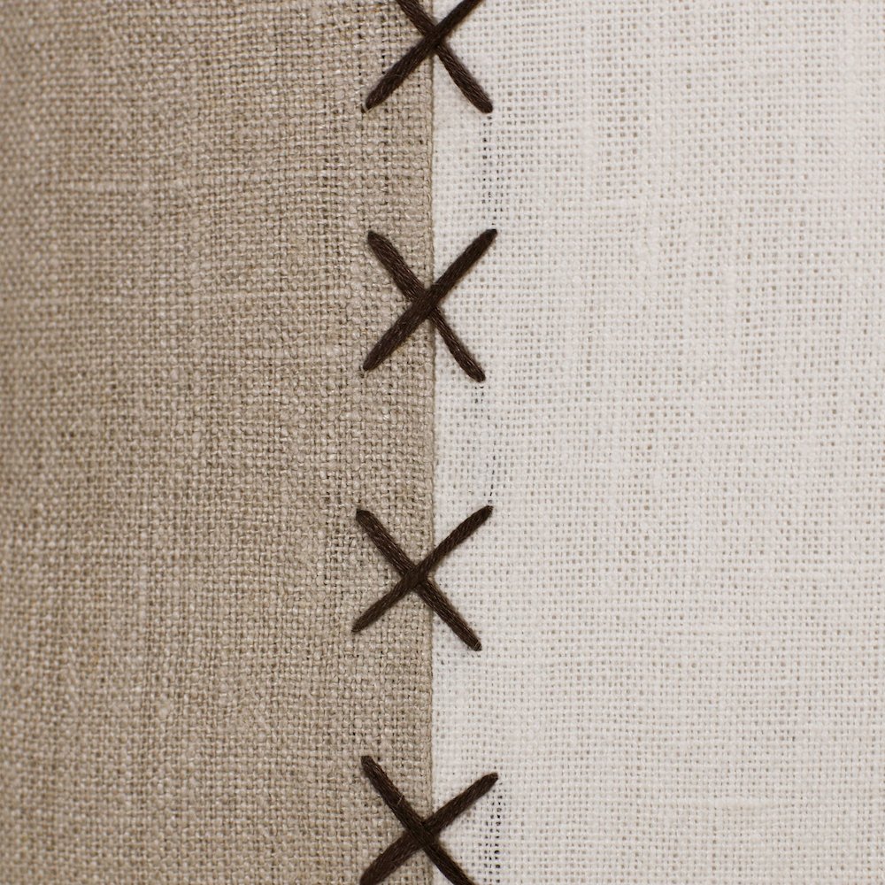 Estate Linen Poly Filled Pillow in Gray/Tan, 20" x 20". Picture 6