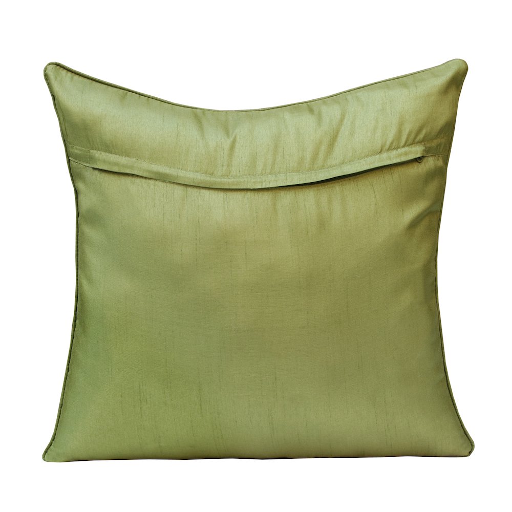 Fern Performance Poly Filled Pillow in Green/Yellow, 20" x 20". Picture 6