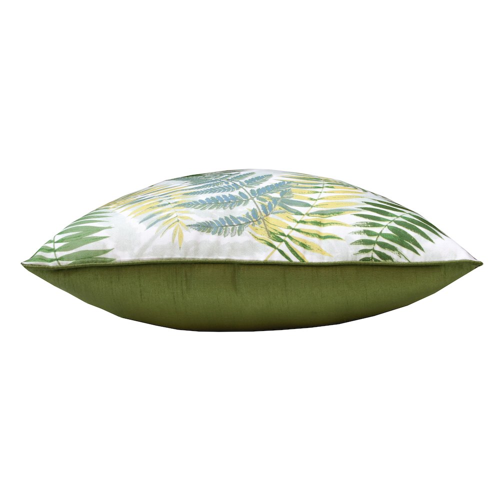 Fern Performance Poly Filled Pillow in Green/Yellow, 20" x 20". Picture 5
