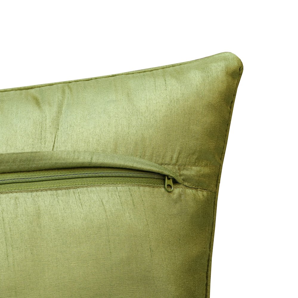 Fern Performance Poly Filled Pillow in Green/Yellow, 20" x 20". Picture 4