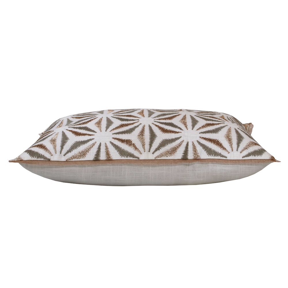 Harlow Cotton Poly Filled Pillow in Gray/Brown, 14" x 20". Picture 4