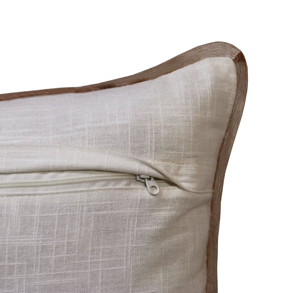 Harlow Cotton Poly Filled Pillow in Gray/Brown, 14" x 20". Picture 3