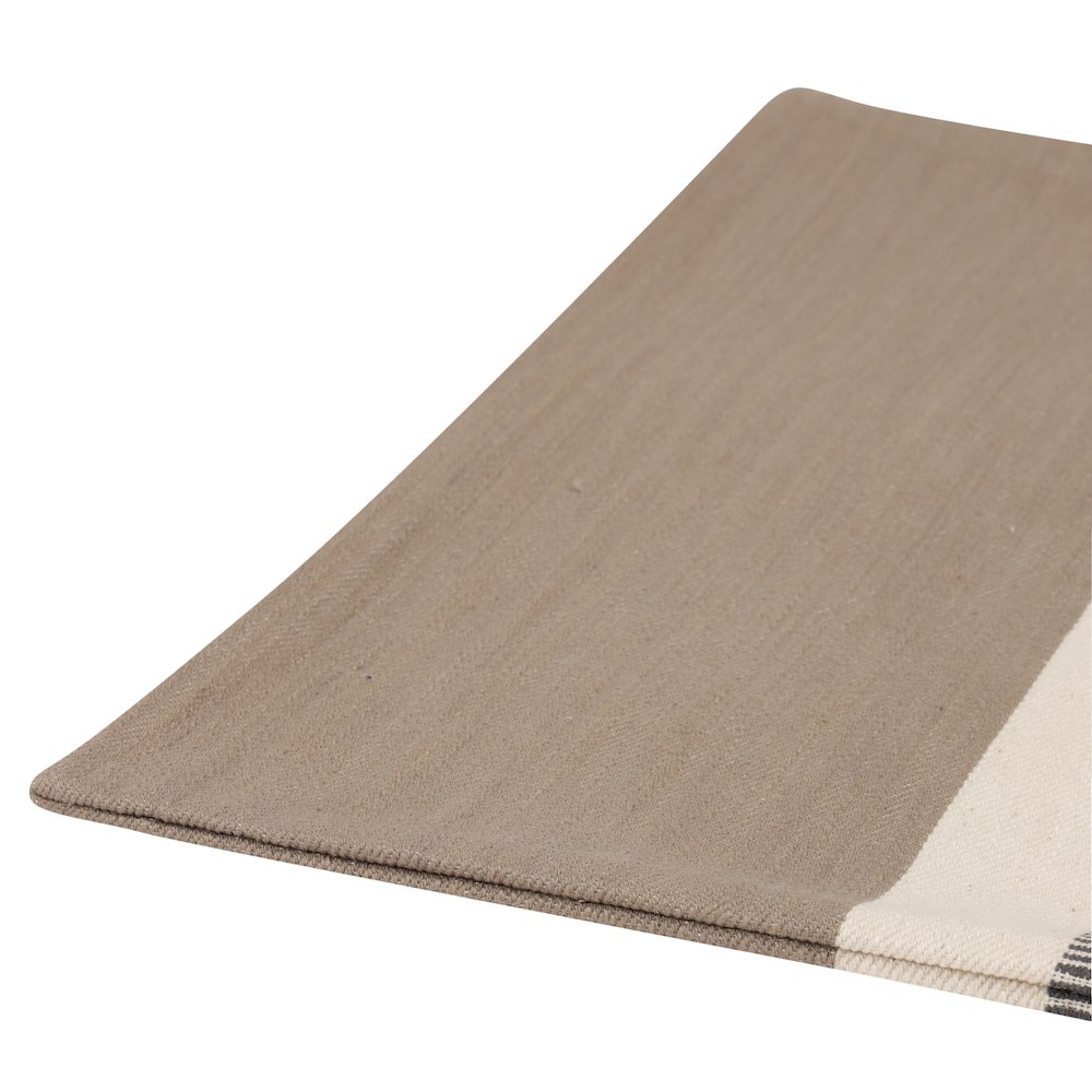 Wilmington Cotton Poly Filled Pillow in Brown/Gray, 20" x 20". Picture 5