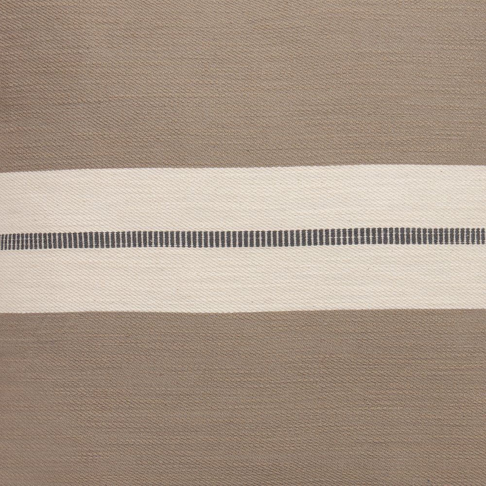 Wilmington Cotton Poly Filled Pillow in Brown/Gray, 20" x 20". Picture 7