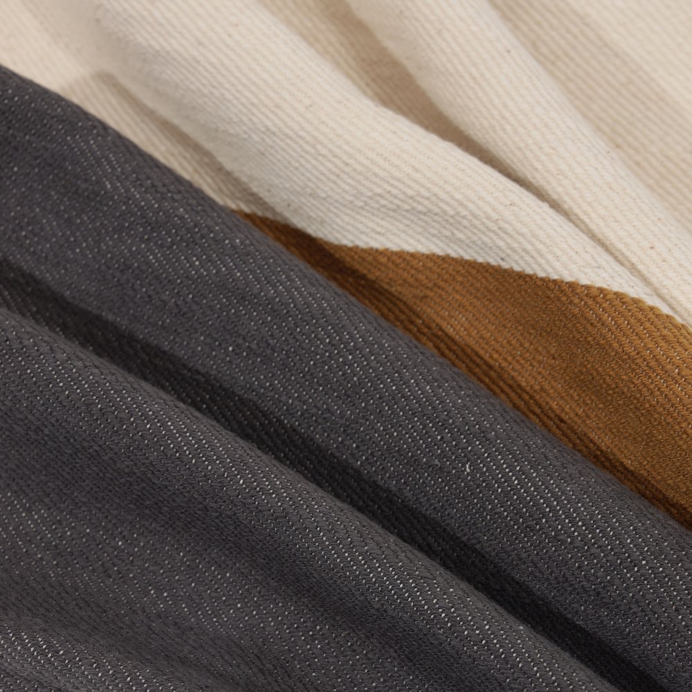 Wilmington Cotton Poly Filled Pillow in Brown/Gray, 20" x 20". Picture 4