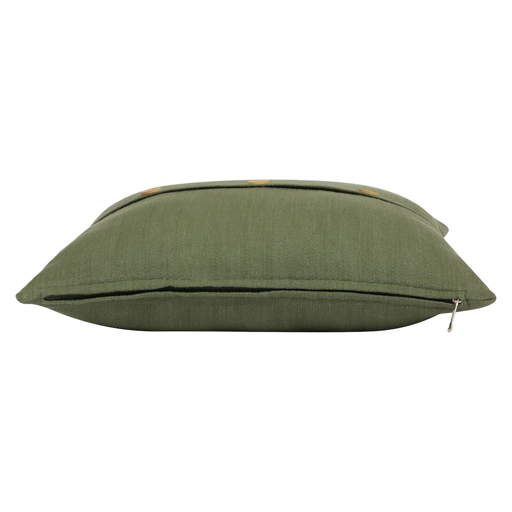 South Hampton Cotton Poly Filled Pillow in Green, 20" x 20". Picture 10
