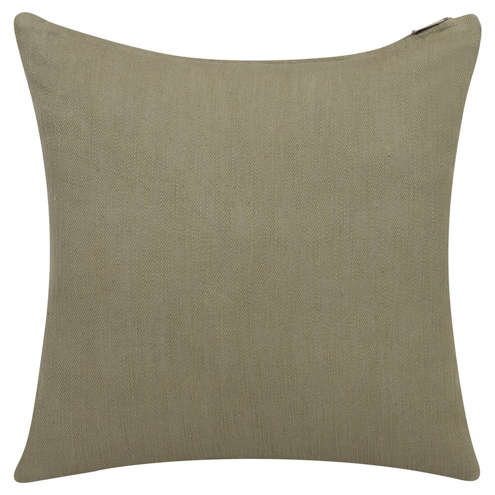 South Hampton Cotton Poly Filled Pillow in Green, 20" x 20". Picture 6