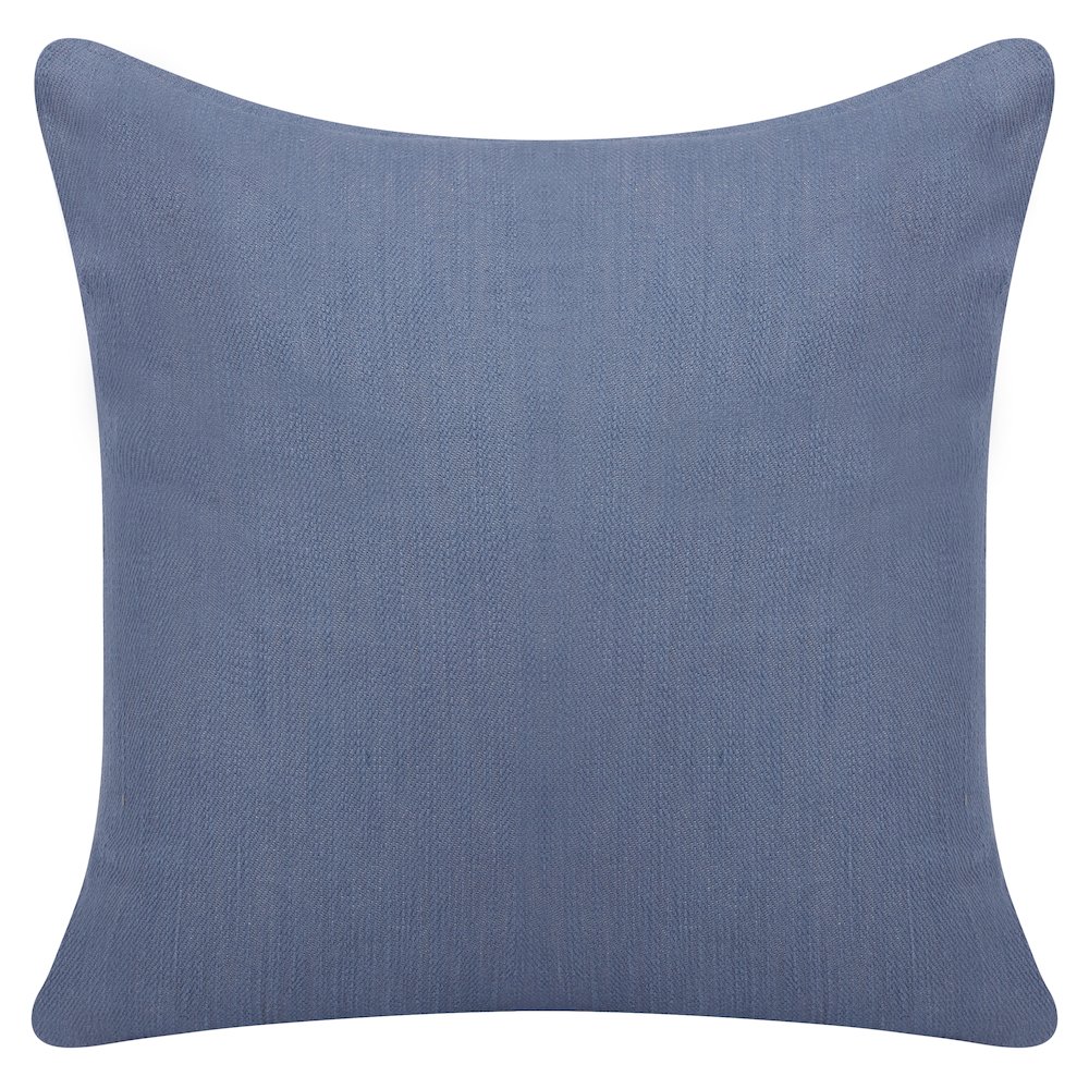 South Hampton Cotton Poly Filled Pillow in Blue, 20" x 20". Picture 6