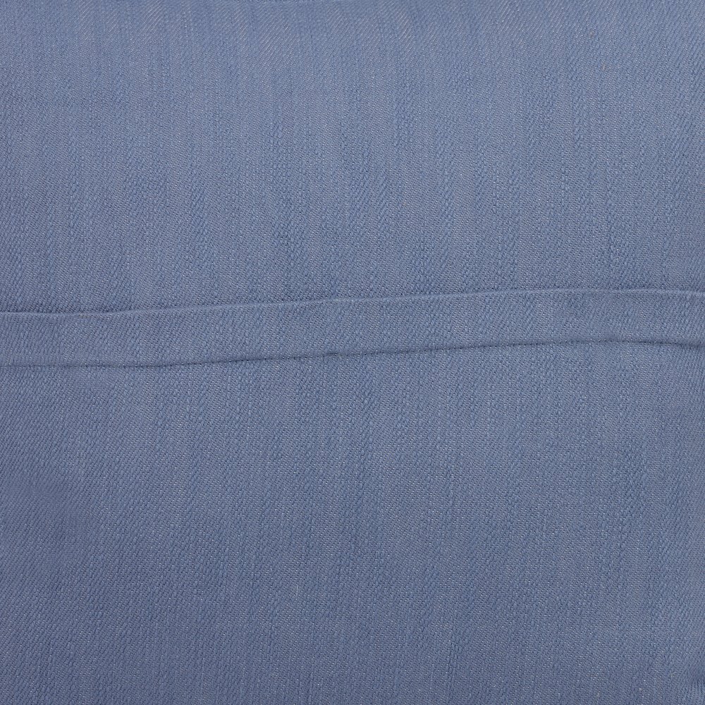 South Hampton Cotton Poly Filled Pillow in Blue, 20" x 20". Picture 7