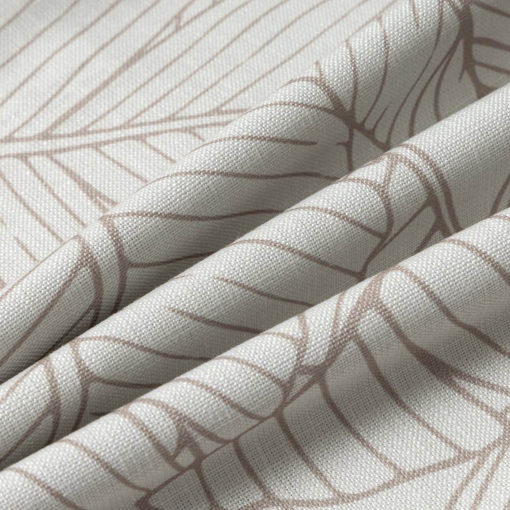 Coastal Performance Poly Filled Pillow in Beige/White, 18" x 18". Picture 3