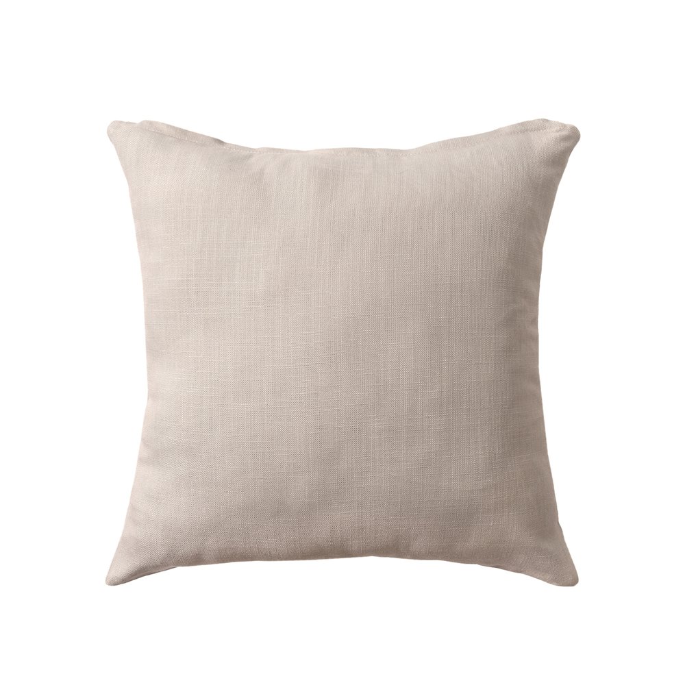 Coastal Performance Poly Filled Pillow in Beige/White, 18" x 18". Picture 5
