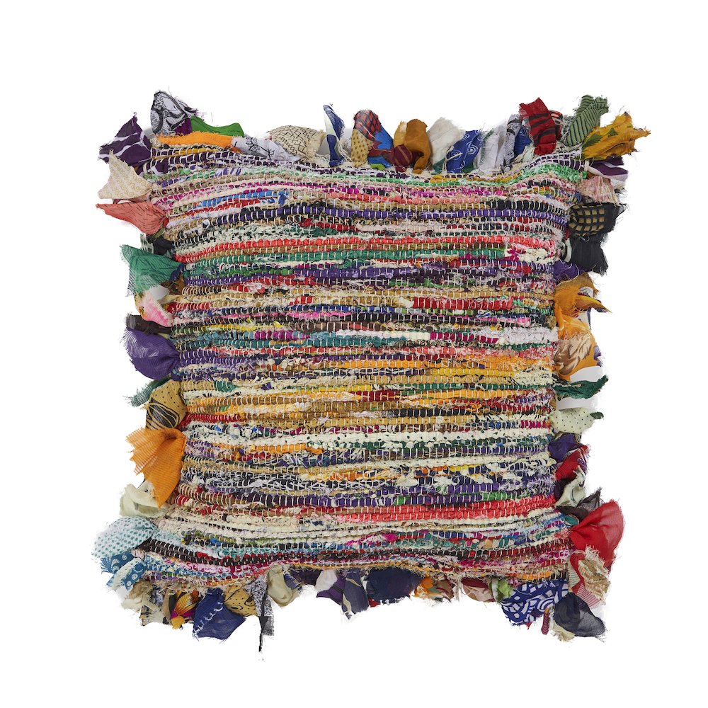 Chindi Stripe Throw Pillow. Picture 1