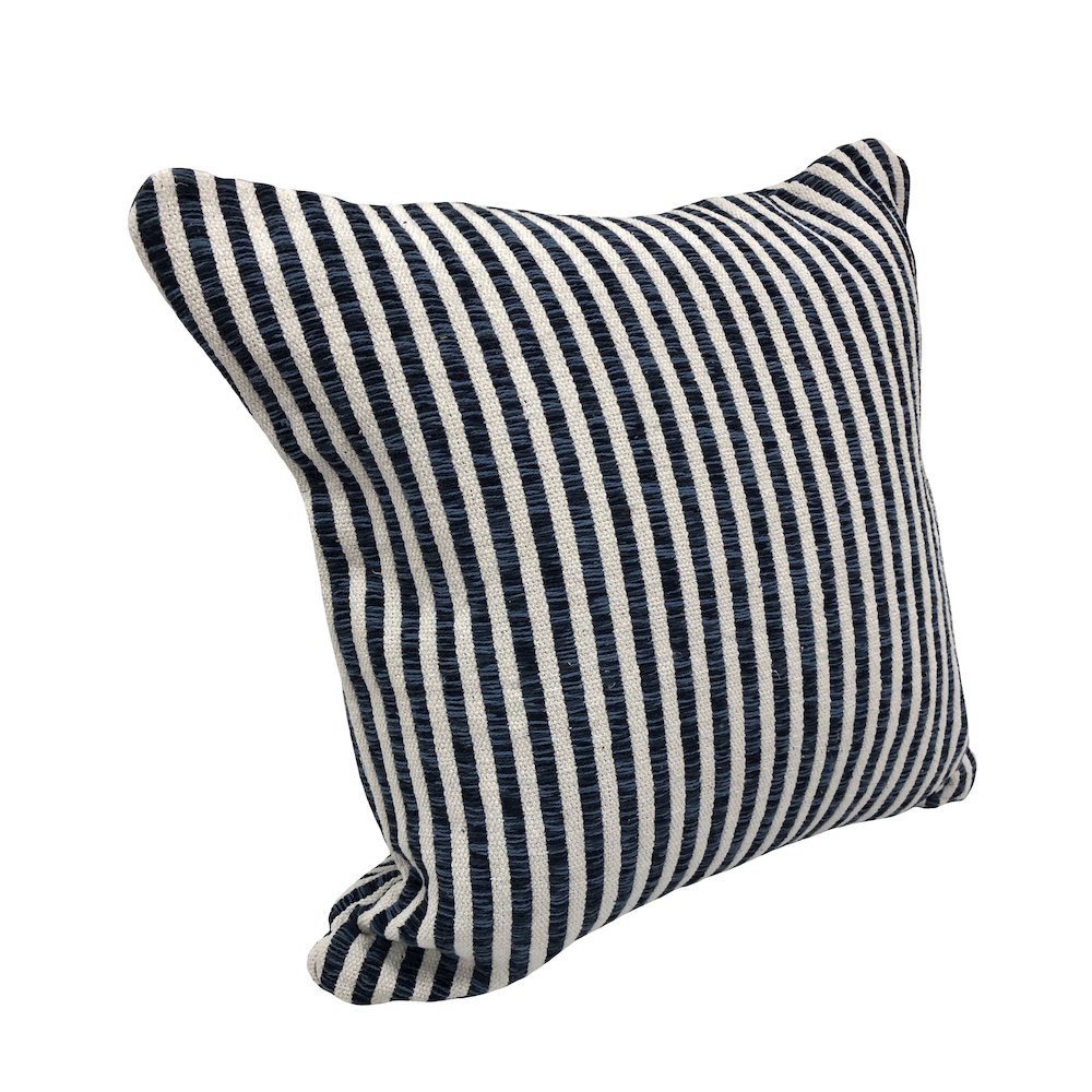 Insignia Cotton Pillow Cover Set of 2 in Blue/White, 22" x 22". Picture 3