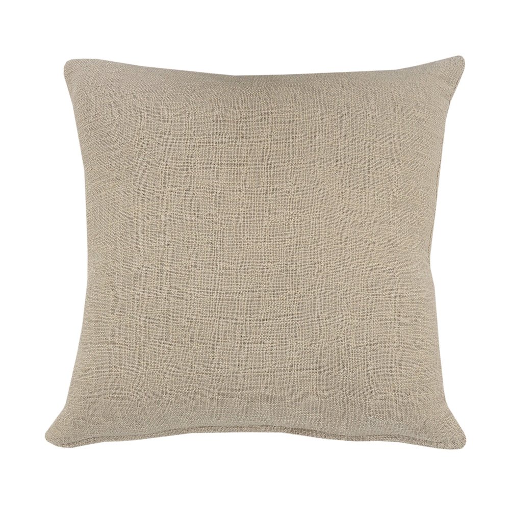 Ox Bay Hand-Woven Taupe Brown Diamond All-Natural Cotton Pillow Cover. Picture 6