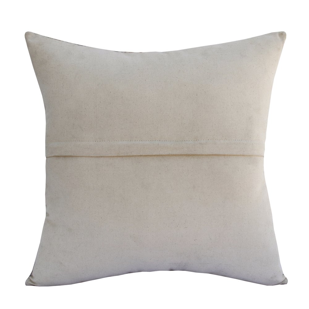 Ox Bay Hand-Woven Tan/Brown Geometric Wool Cotton Blend Pillow Cover. Picture 5