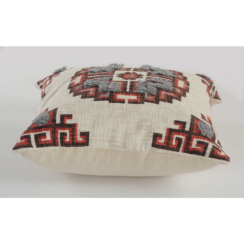 Rustic Medallion Throw Pillow. Picture 3
