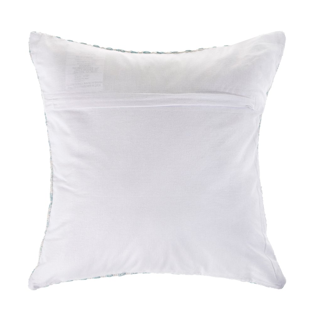 Ox Bay Spa Blue Chevron Square 2 Piece Pillow Cover Set. Picture 4