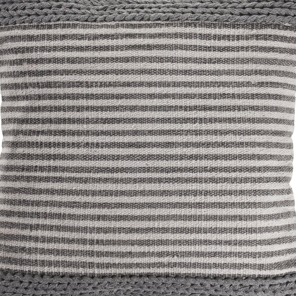 Farmhouse Striped and Textured Throw Pillow. Picture 2