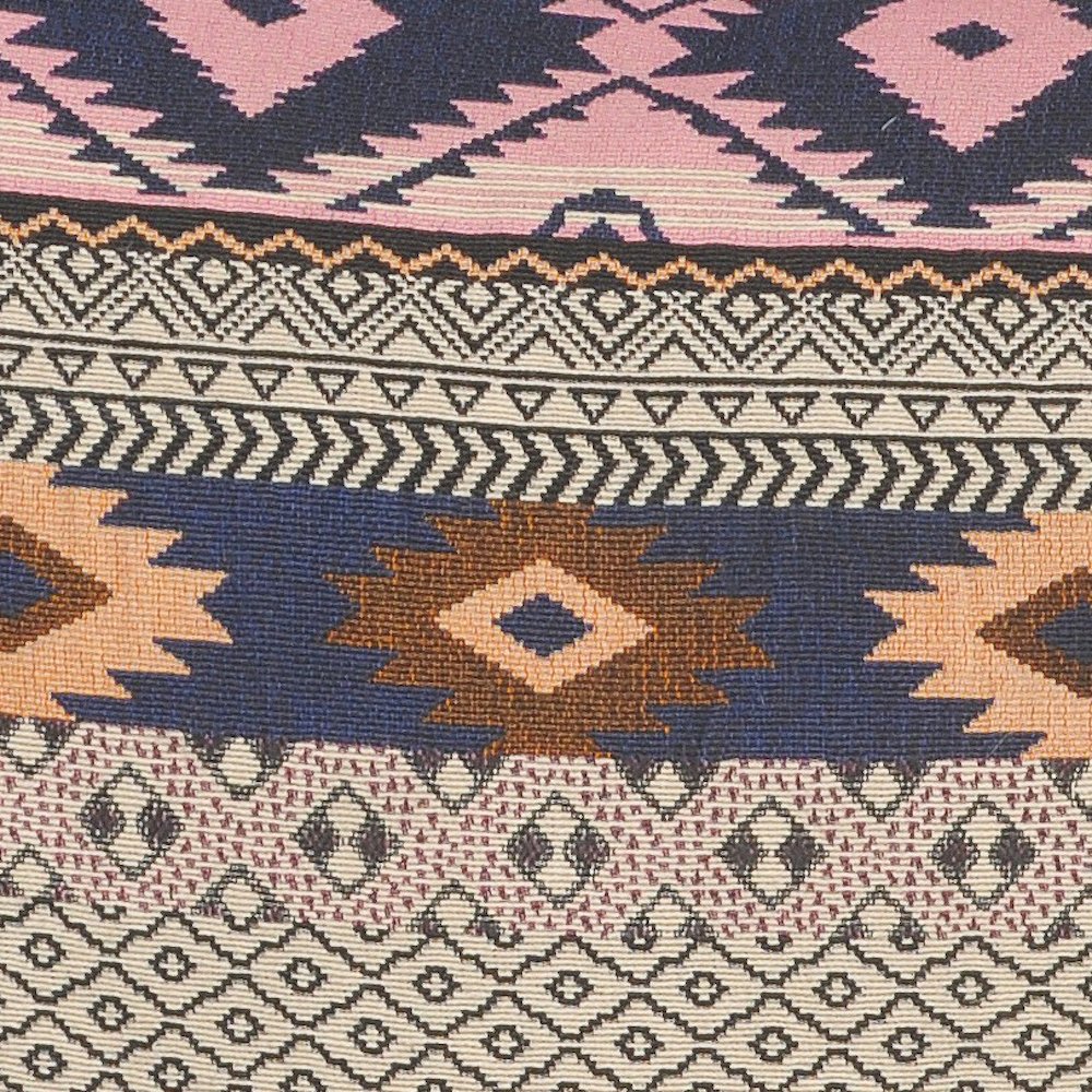 Southwestern Sunrise Geometric Throw Pillow with Tassels. Picture 2
