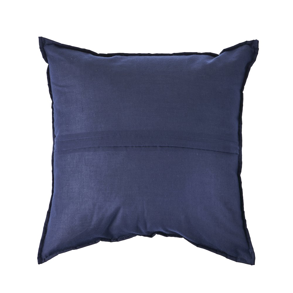 Navy and White Geometric Throw Pillow. Picture 2