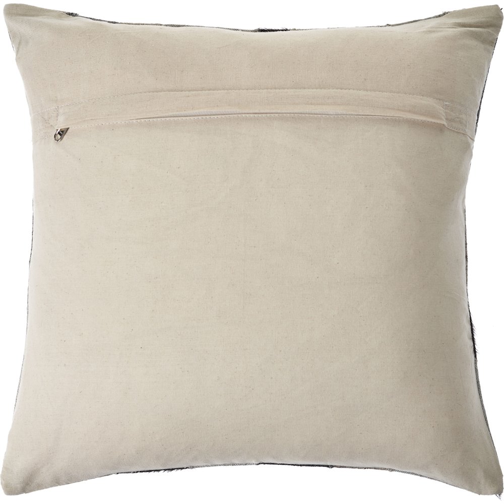 Ox Bay Hand-Woven Brown/Grey Geometric Wool Blend Pillow Cover. Picture 2