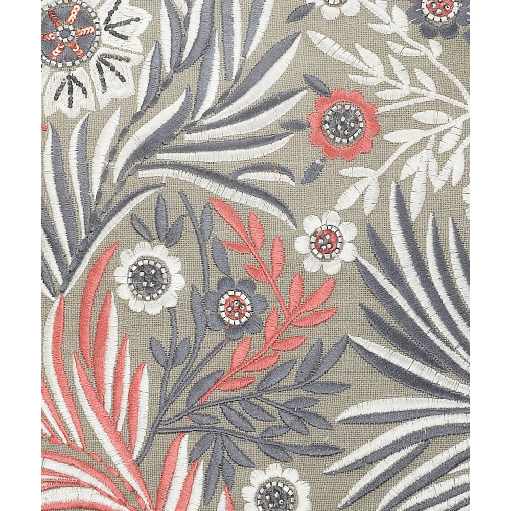 Multicolored Floral Garden Throw Pillow. Picture 2