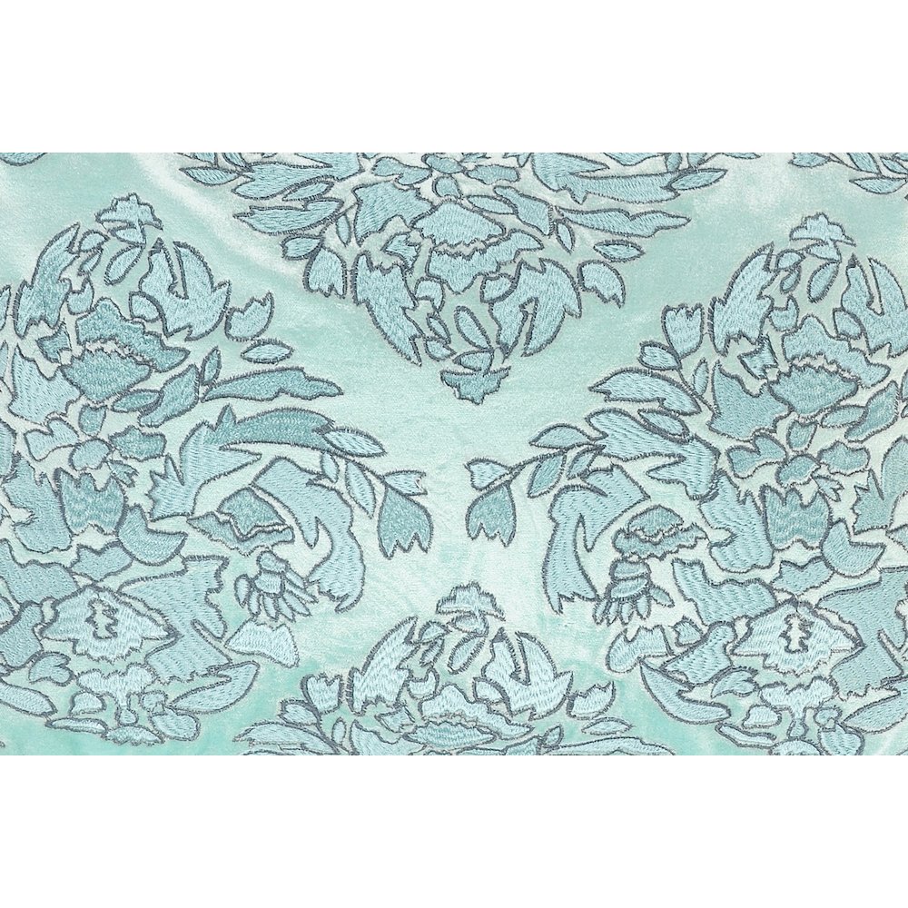 Mint and Gray Decorative Throw Pillow. Picture 2