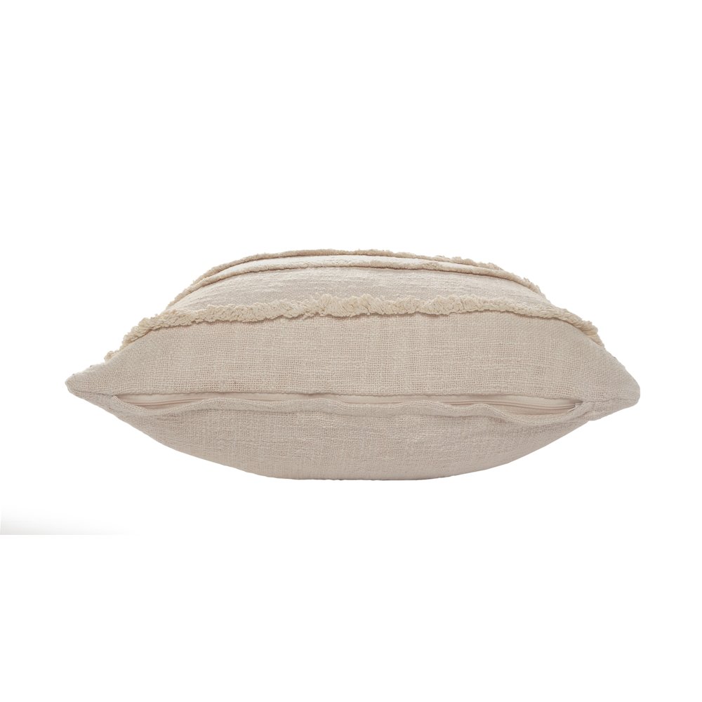 Rory Cotton Pillow Set of 2 in Beige, 20" x 20". Picture 4