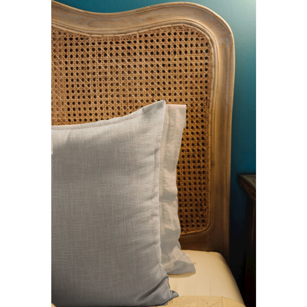 Ox Bay Birch Solid All-Natural Cotton  Square 2 Piece Pillow Cover Set. Picture 8