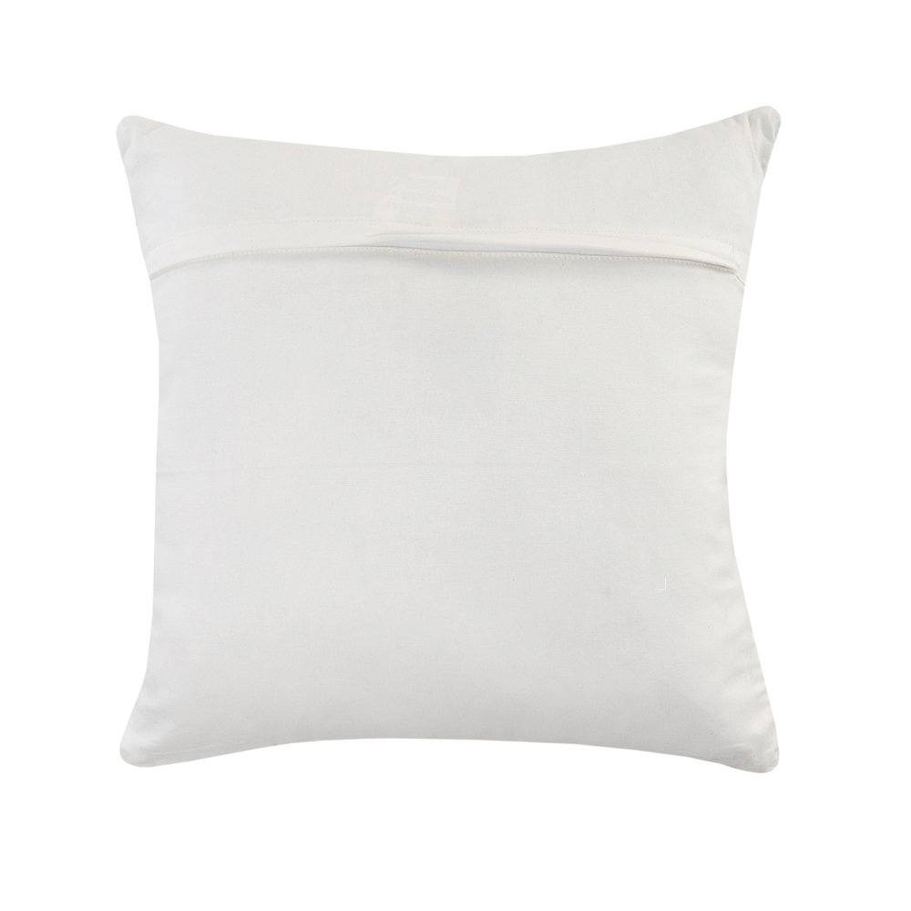 Textured and Geometric Natural Throw Pillow. Picture 4