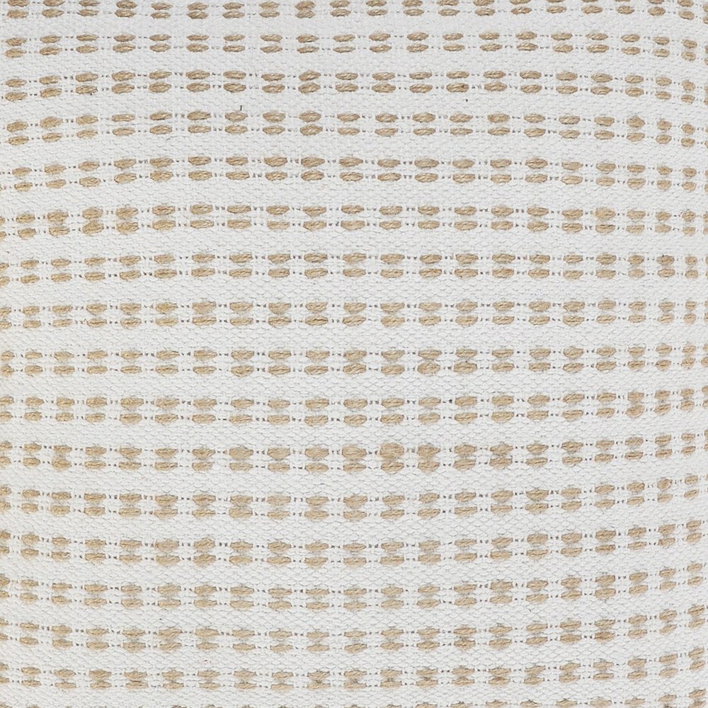 Reed Cotton and Jute Pillow Set of 2 in Tan/White, 20" x 20". Picture 7