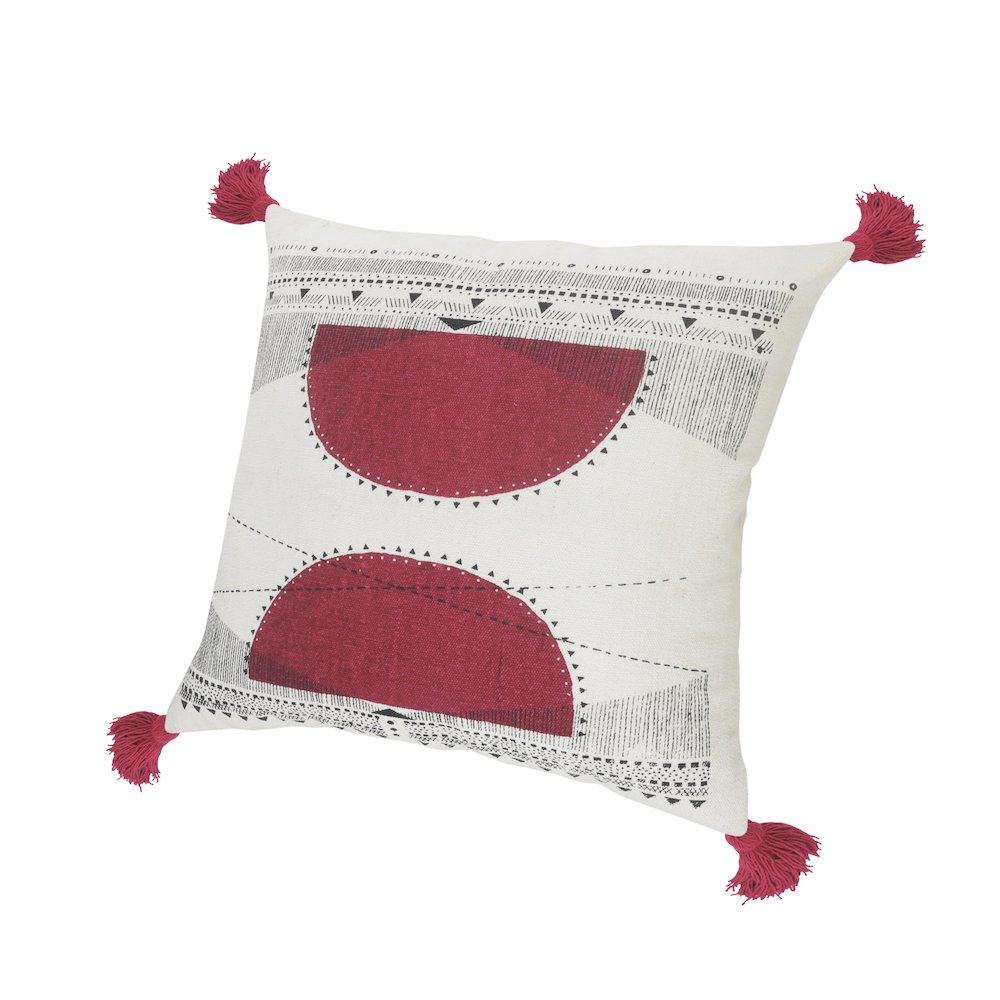 Reflective Sun Geometric Throw Pillow. Picture 2