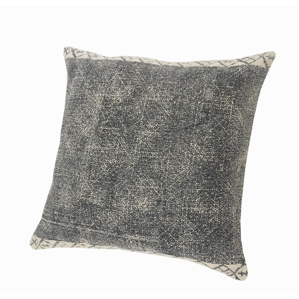 Bordered Modern Rustic Throw Pillow. Picture 8