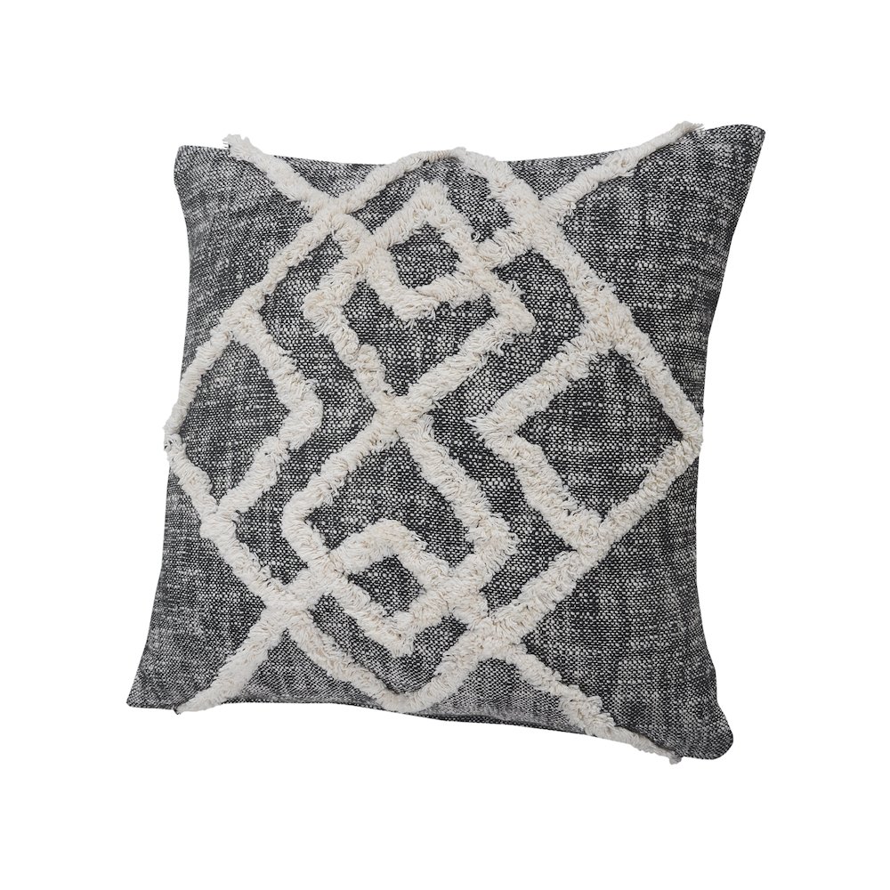 Tufted Geometric Diamond Modern Throw Pillow. Picture 3