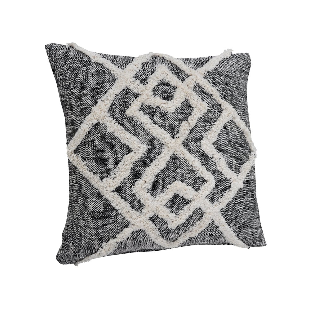 Tufted Geometric Diamond Modern Throw Pillow. Picture 7