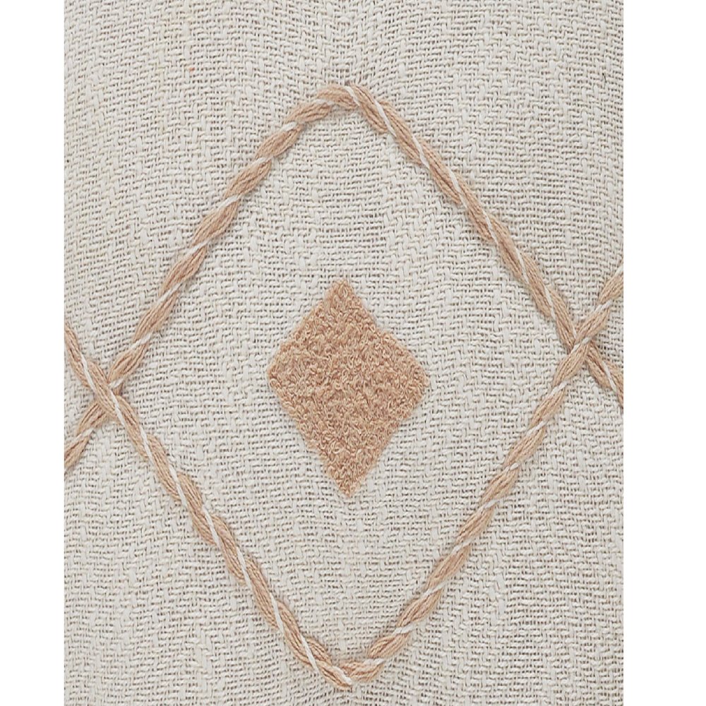 Coastal Edge Geometric Diamond Throw Pillow. Picture 5