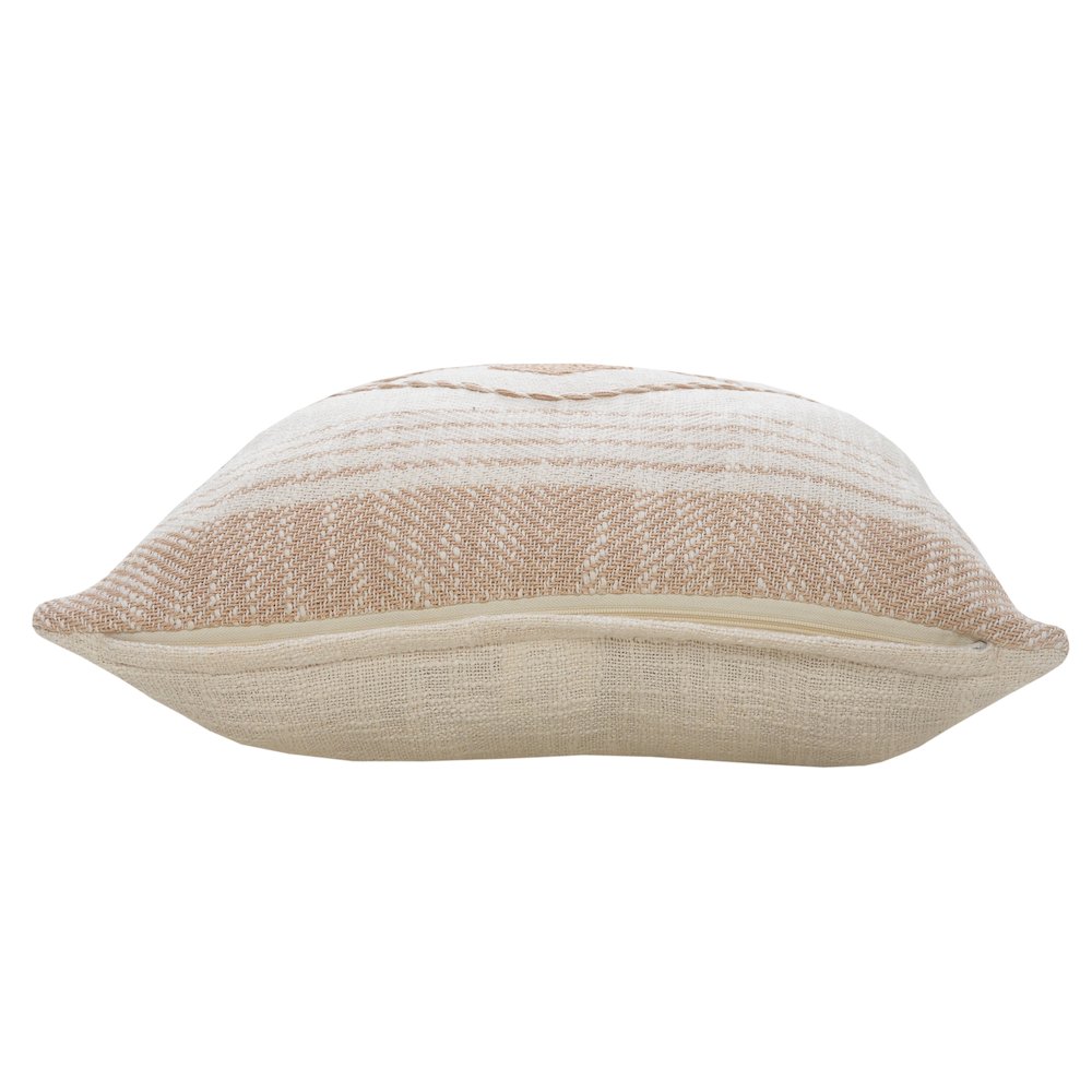 Coastal Edge Geometric Diamond Throw Pillow. Picture 8