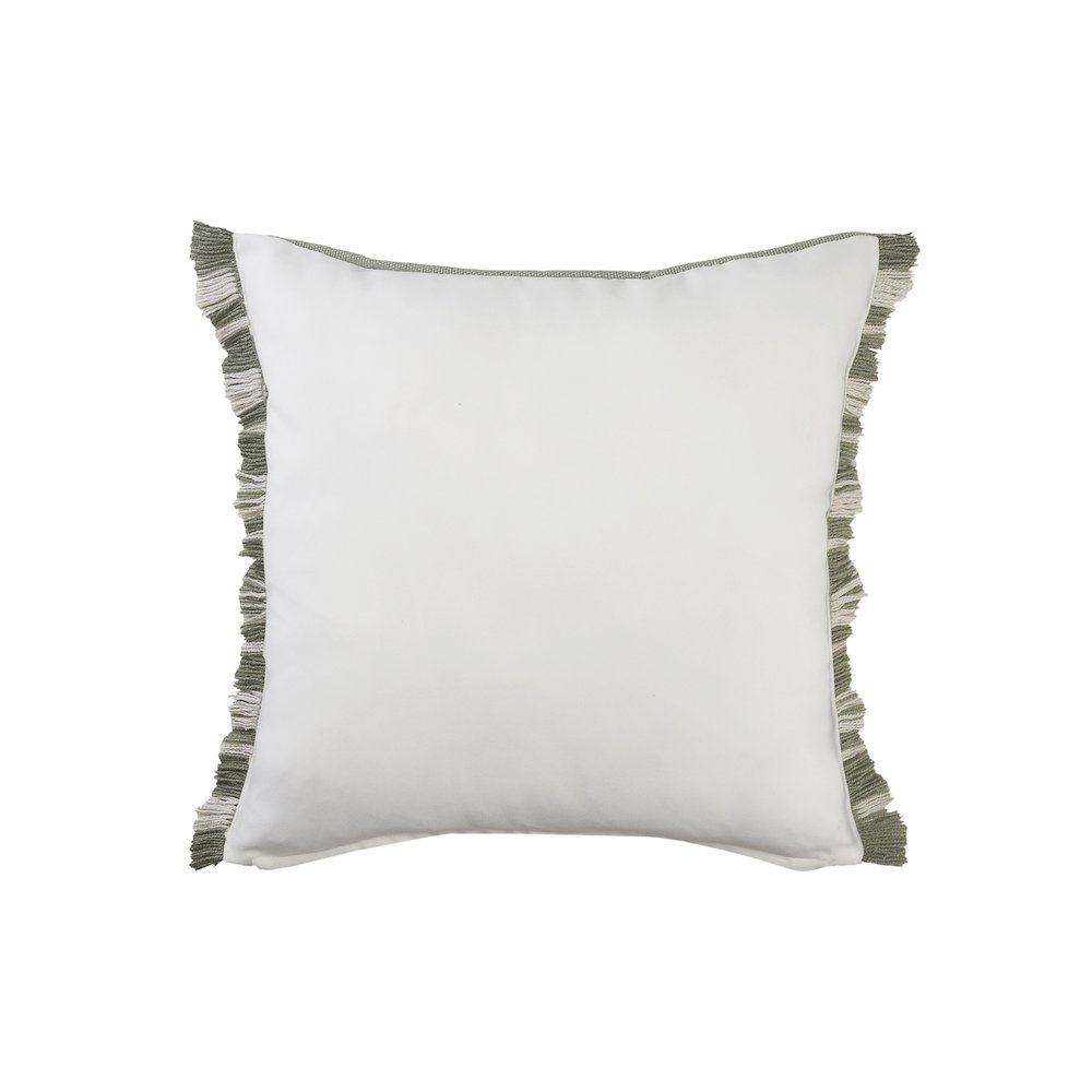 Dash Striped Indoor Outdoor Oversized Throw Pillow with Fringe. Picture 4