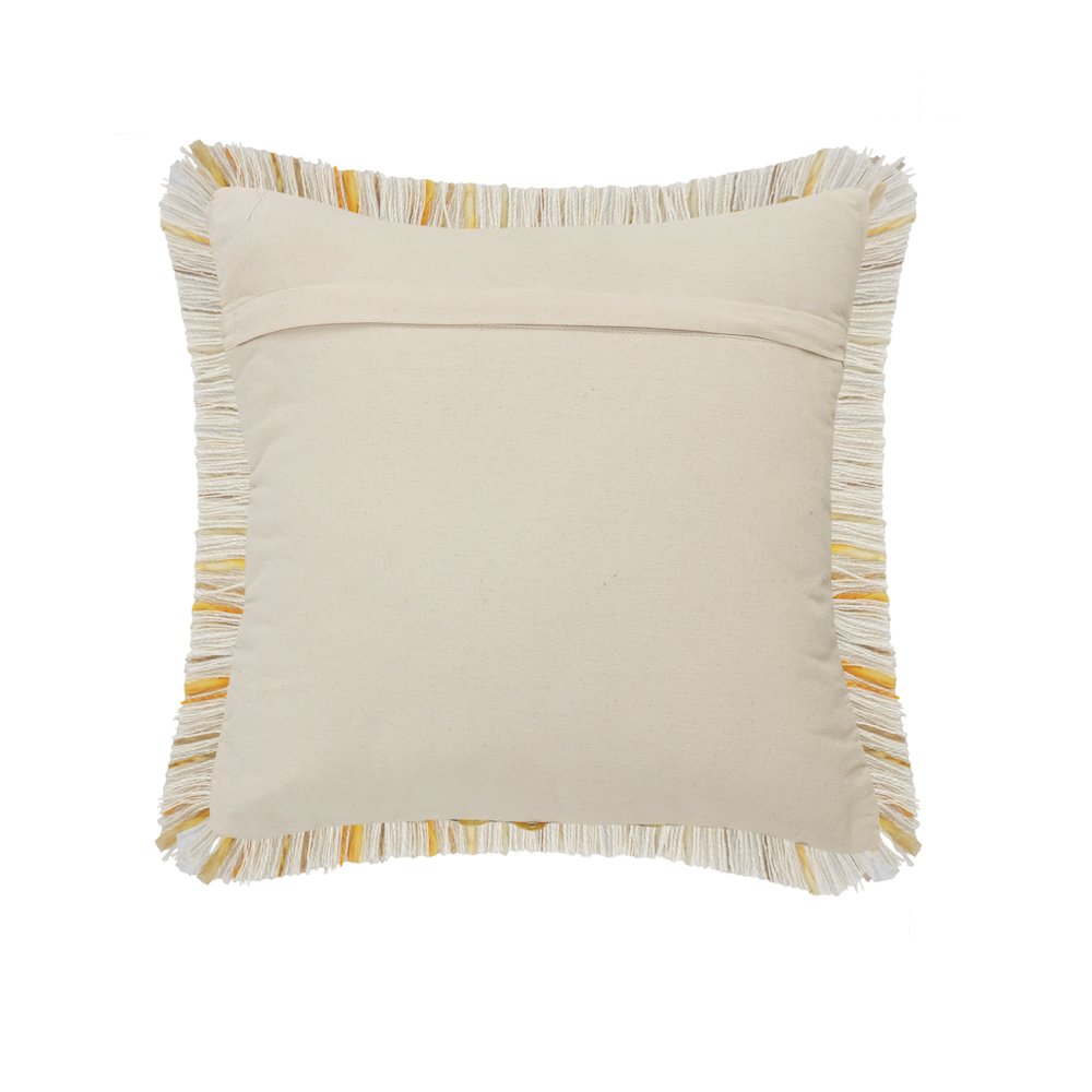 Modern Interwoven Throw Pillow with Fringe. Picture 3