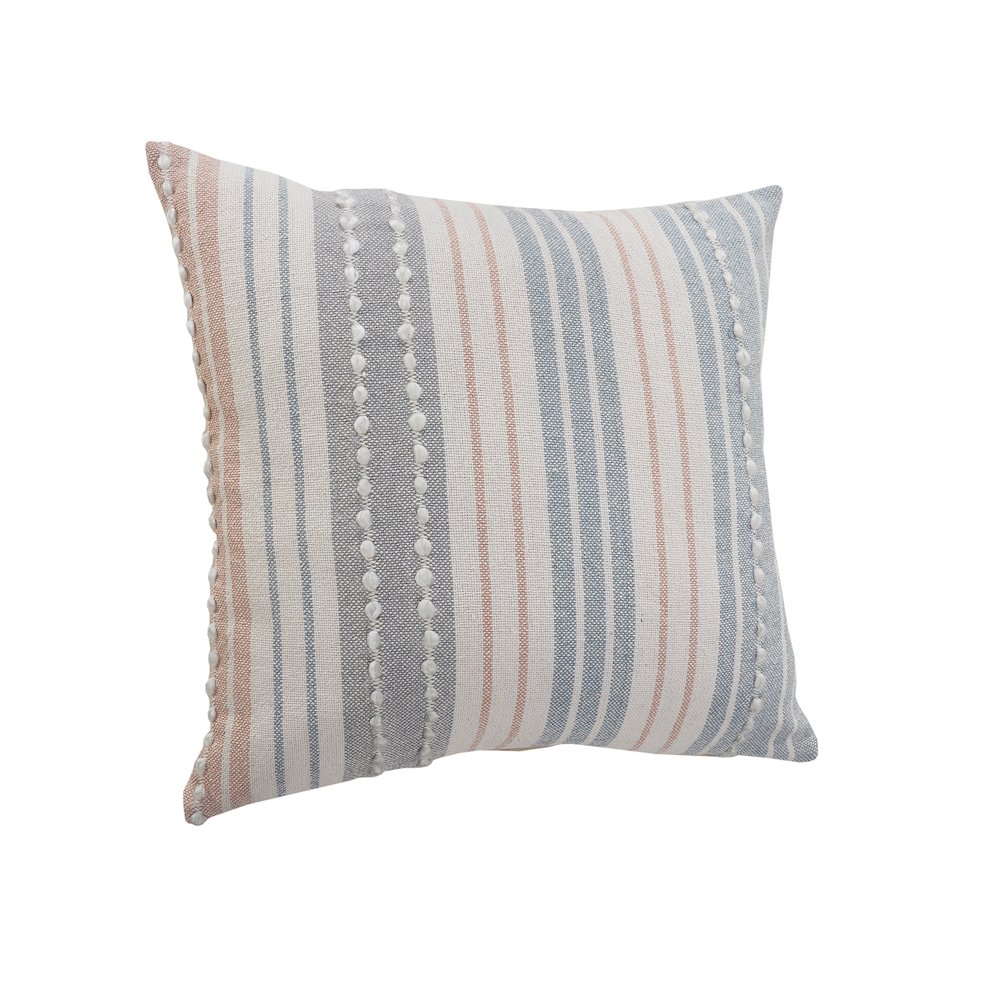 Delicate Textured Striped Throw Pillow. Picture 8