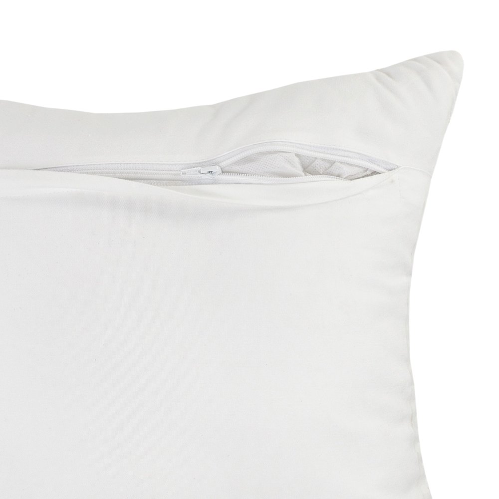 Ox Bay Hand-Woven White/Grey Trellis Resistant Polyester Pillow Cover. Picture 3