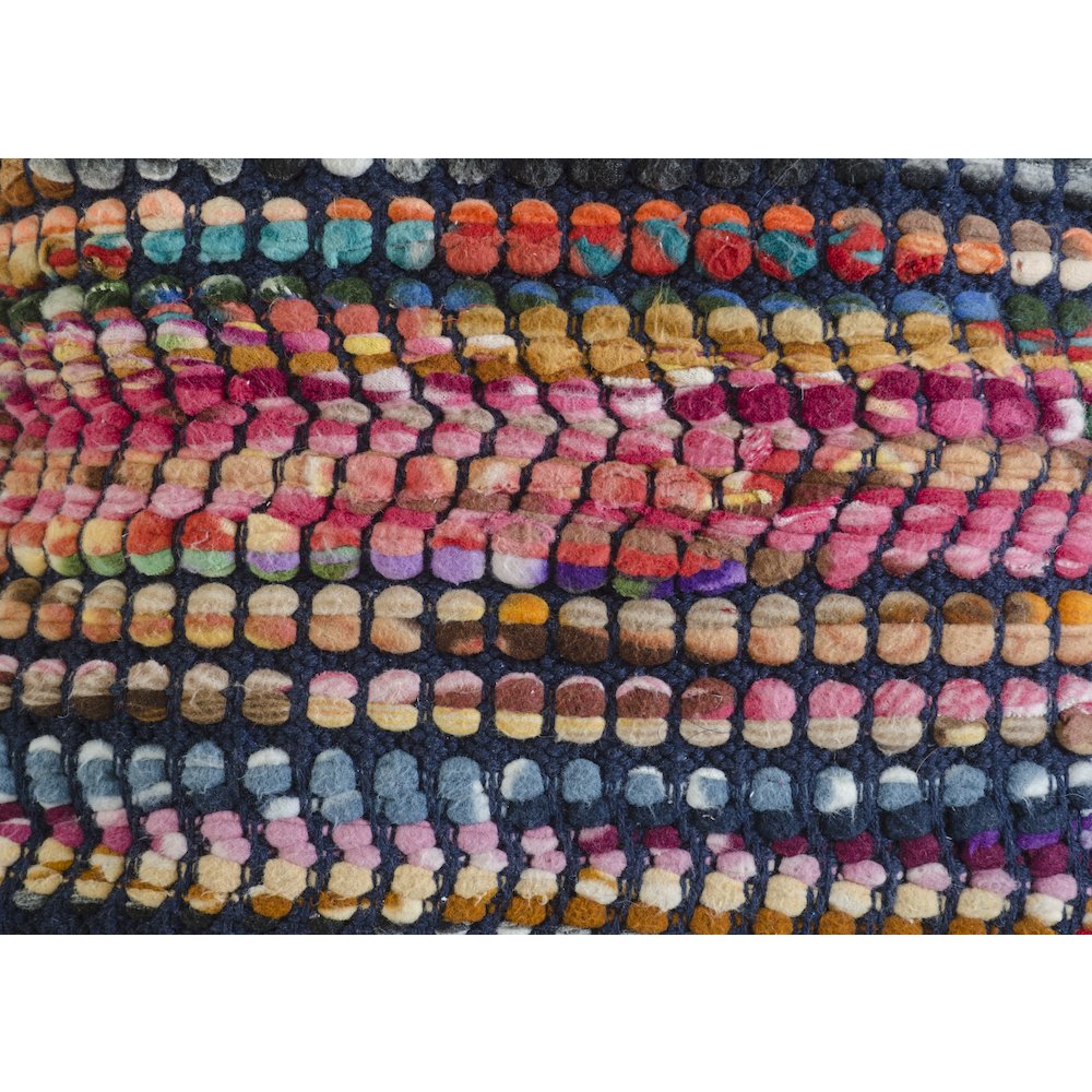 Multicolored Bohemian Geometric Throw Pillow. Picture 2
