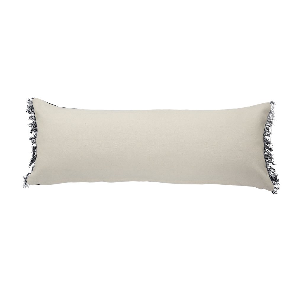 Ox Bay Red/Navy Stripe Cotton Blend Pillow Cover. Picture 7