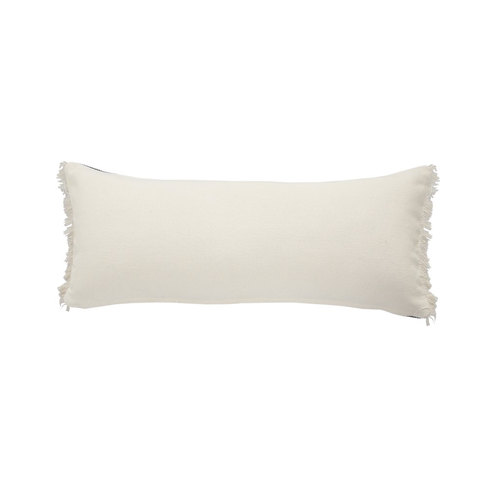 Ox Bay Black/Tan Stripe Cotton Blend Pillow Cover. Picture 6