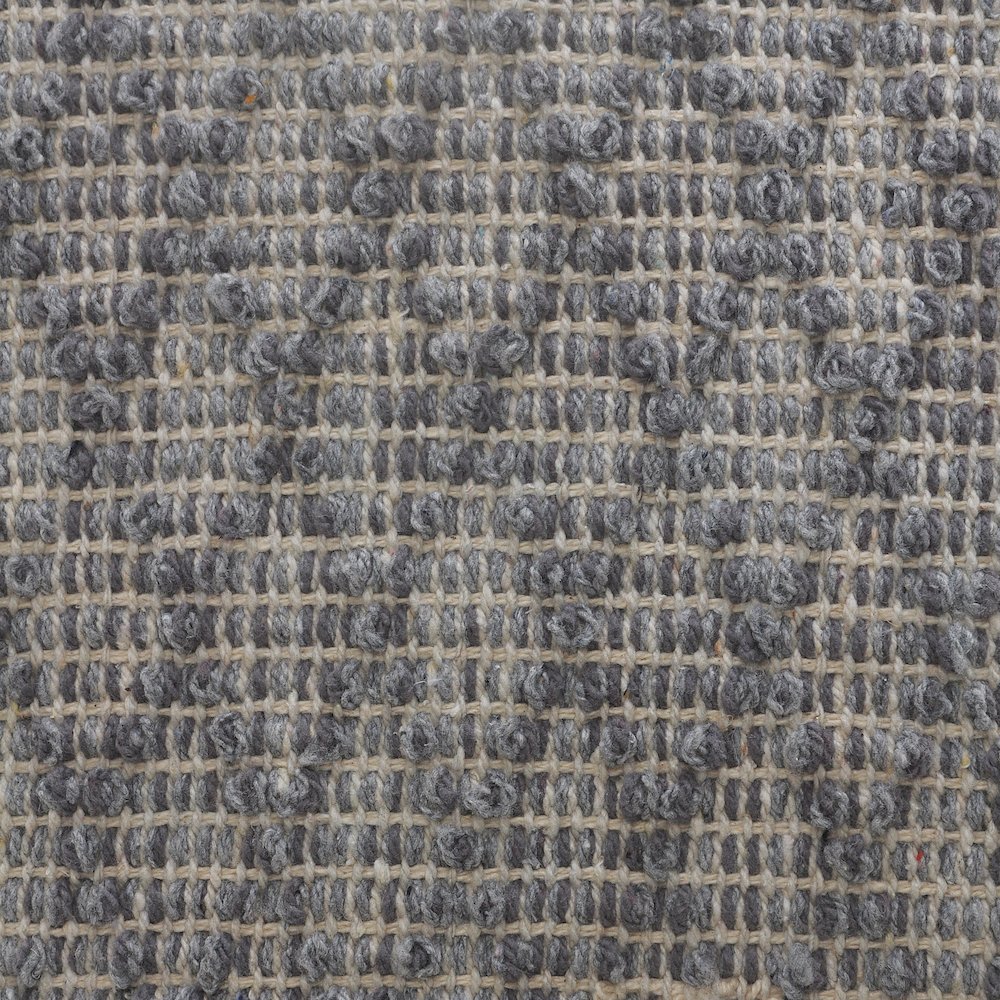 Ox Bay Hand-Woven Gray Diamond All-Natural Cotton Pillow Cover. Picture 2