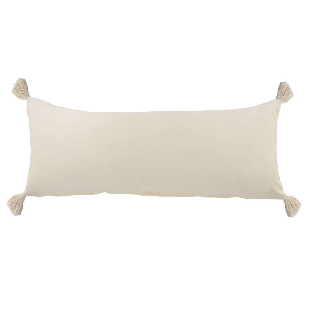 Ox Bay Purple/White Color Block All-Natural Cotton Pillow Cover. Picture 7