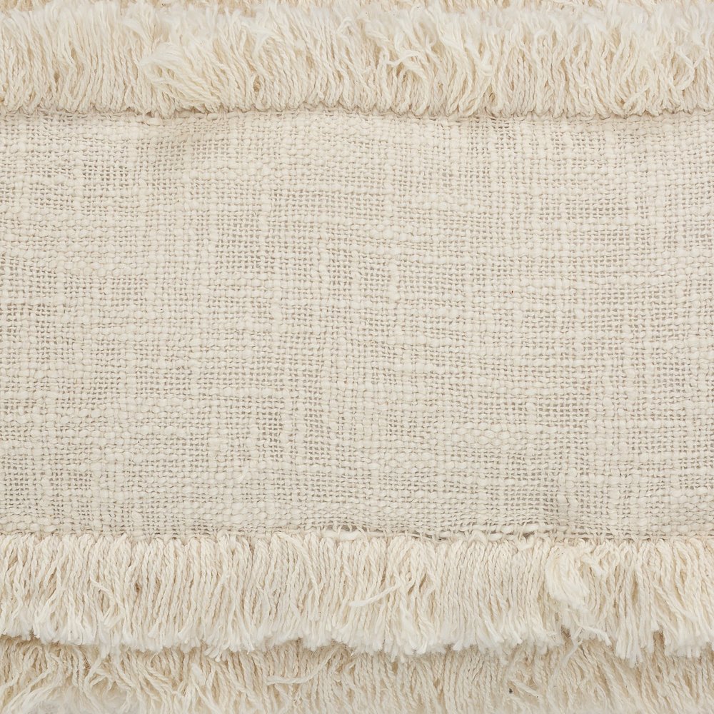 Beverly Fringed Solid Lumbar Throw Pillow. Picture 2