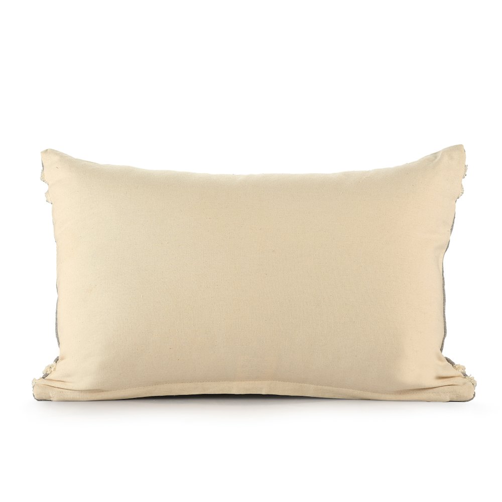 Evette Rios Rory Soft Chevron Bordered Lumbar Throw Pillow. Picture 4