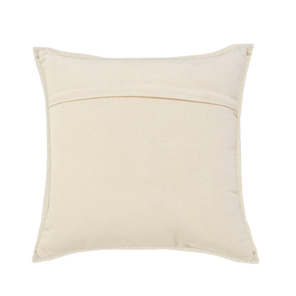 Ox Bay Hand-stitched Gray/White Bordered All-Natural Cotton Pillow Cover. Picture 7